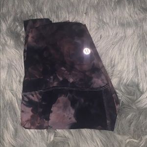 pink dye lululemon leggings